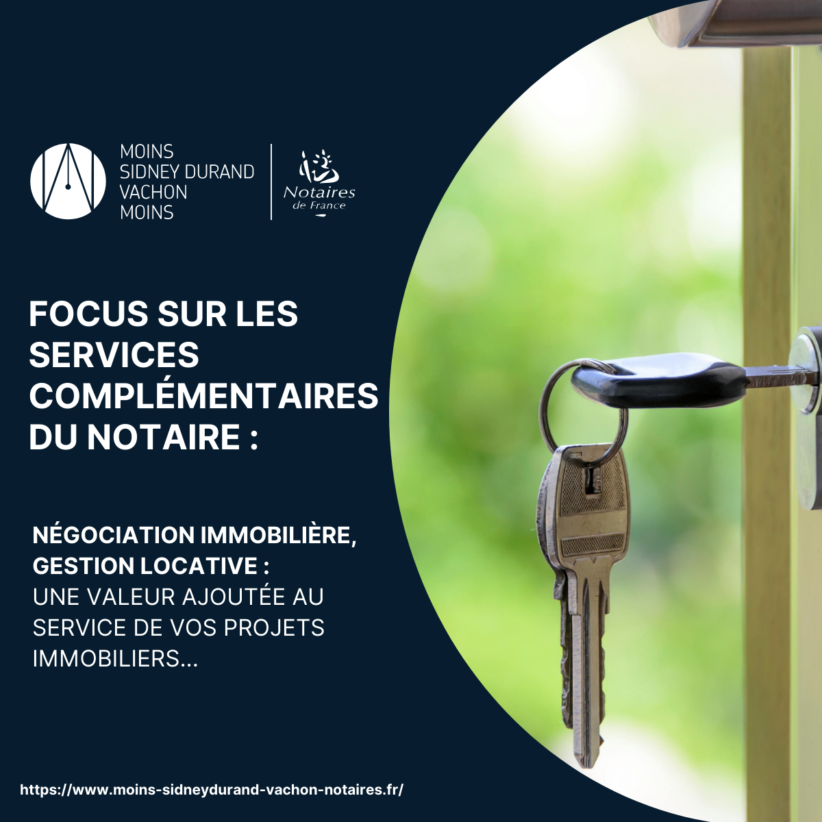 FOCUS SUR LES SERVICES COMPLÉMENTAIRES DU NOTAIRE : NÉGOCIATION IMMOBILIÈRE, GESTION LOCATIVE, UNE VALEUR AJOUTÉE AU SERVICE DE VOS PROJETS IMMOBILIERS...